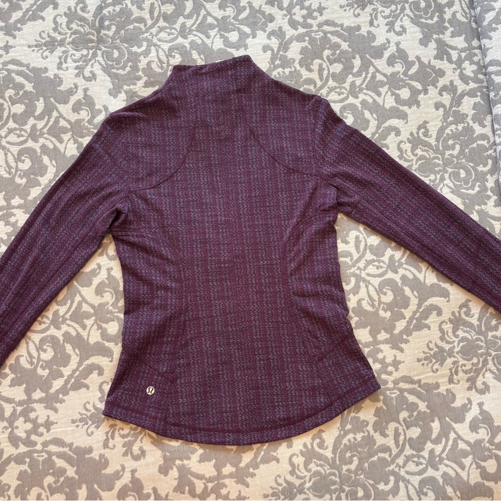 Lululemon Burgundy Zip Up Jacket - Picture 5 of 5